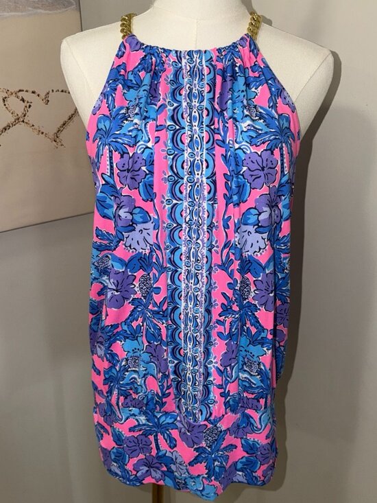 Tops - Lilly Pulitzer Bowen Halter Top - Size Medium - Soleil Pink NWT 🌺